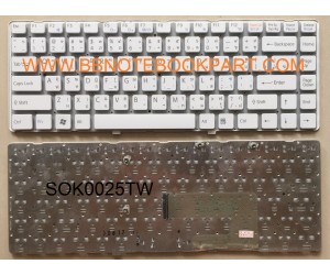 Sony Keyboard คีย์บอร์ด VAIO VGN-NW ภาษาไทย อังกฤษ